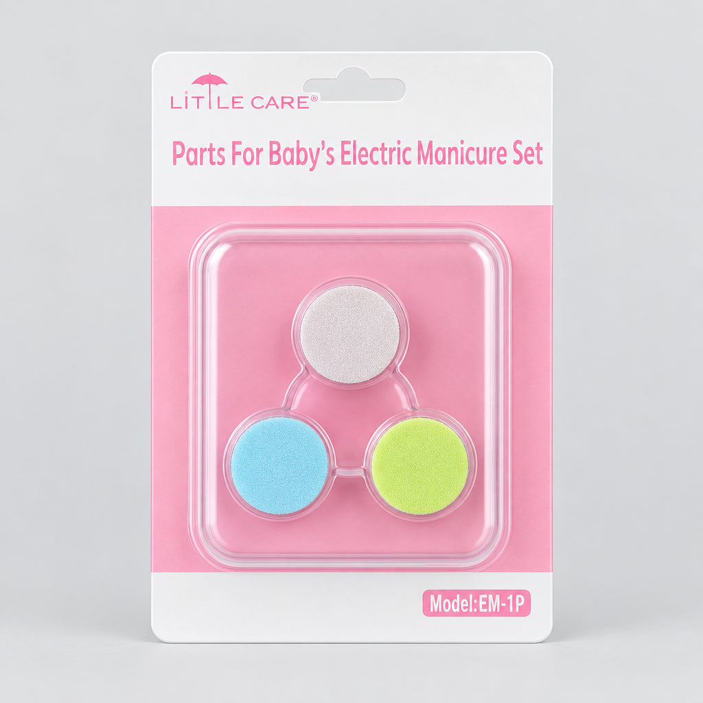 Babycove electric baby nail trimmer and polisher with LED light.