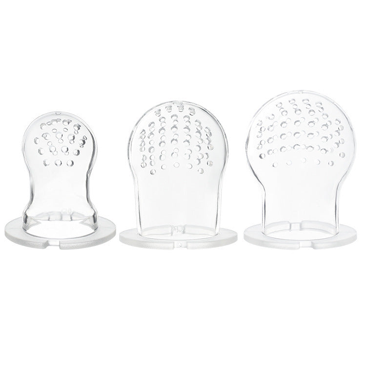 Babycove silicone baby food feeder pacifier for babies over 4 months.