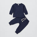 Blue cotton tracksuit set for baby