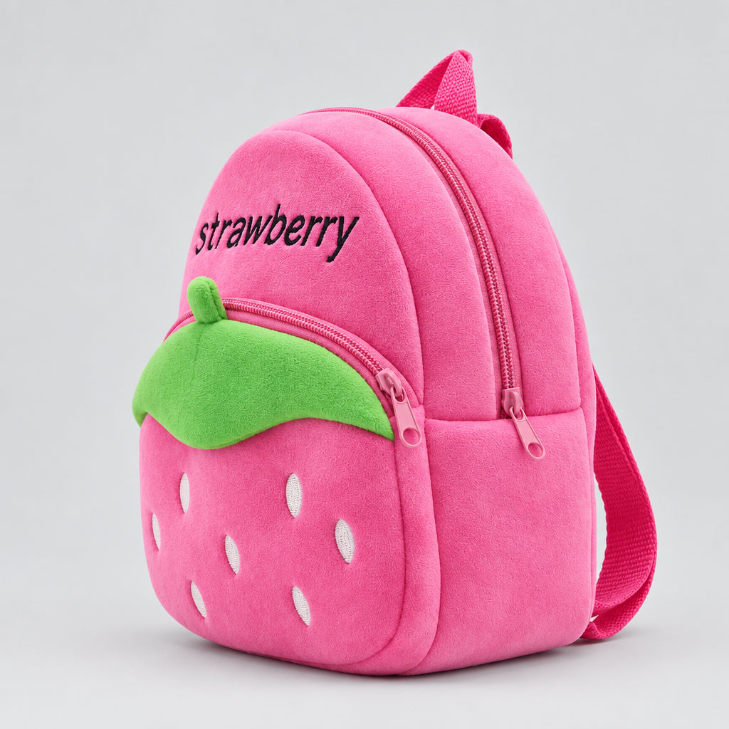 Cute strawberry baby backpack for toddlers